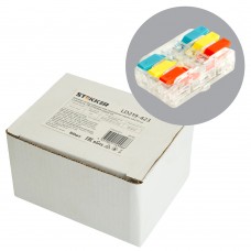 Клемма супер-компактная проходная серии 219 на 3 контакта STEKKER,LD219-423. Упаковка (50 шт) 49782 Клемма супер-компактная проходная серии 219 на 3 контакта STEKKER,LD219-423. Упаковка (50 шт) 49782