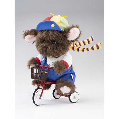 Авторская мягкая игрушка Lina Щенок Фил в одежде S (±20 см) кучерявый коричневый цвет Авторская мягкая игрушка Lina Щенок Фил в одежде S (±20 см) кучерявый коричневый цвет