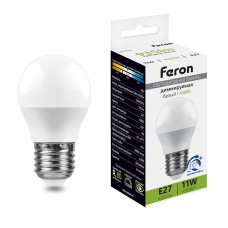 Лампа светодиодная диммируемая Feron LB-751 Шарик E27 11W 230V 4000K 51059 Лампа светодиодная диммируемая Feron LB-751 Шарик E27 11W 230V 4000K 51059