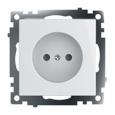 Розетка 1-местная б/з (механизм), STEKKER GLS10-7109-01, 250V, 10А с защитной шторкой, серия Катрин, белый 39303 Розетка 1-местная б/з (механизм), STEKKER GLS10-7109-01, 250V, 10А с защитной шторкой, серия Катрин, белый 39303
