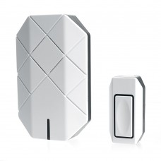 Звонок дверной беспроводной Feron E-377 Электрический 30 мелодий белый с питанием от батареек 41433 Звонок дверной беспроводной Feron E-377 Электрический 30 мелодий белый с питанием от батареек 41433