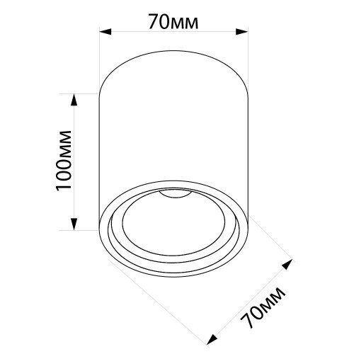 Светильник потолочный Feron ML175 MR16 GU10 35W 230V, черный, золото