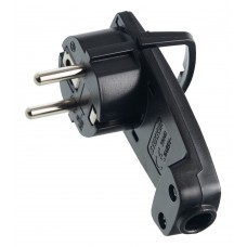 Вилка угловая ультраплоская с кольцом с/з STEKKER, PPG16-45-202, 250В,16A, IP20, черный 39040 Вилка угловая ультраплоская с кольцом с/з STEKKER, PPG16-45-202, 250В,16A, IP20, черный 39040