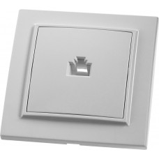 Розетка компьютерная 1-местная  RJ-45 STEKKER, PST00-9007-01, серия Эрна, белый 39047 Розетка компьютерная 1-местная  RJ-45 STEKKER, PST00-9007-01, серия Эрна, белый 39047