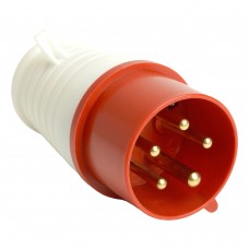 Вилка прямая ST-015 16А 380В 3P+PE+N IP44, PPG16-015-44, Stekker 49429 Вилка прямая ST-015 16А 380В 3P+PE+N IP44, PPG16-015-44, Stekker 49429