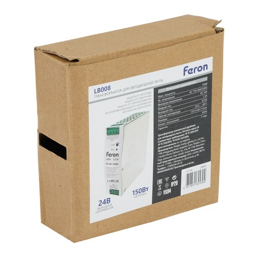 Трансформатор электронный для светодиодной ленты 48W 24V ( ультратонкий драйвер), LB001 FERON 52136 Трансформатор электронный для светодиодной ленты 48W 24V ( ультратонкий драйвер), LB001 FERON 52136