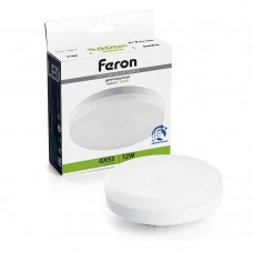 Лампа светодиодная диммируемая Feron LB-456 GX53 12W 230V 4000K 51065 Лампа светодиодная диммируемая Feron LB-456 GX53 12W 230V 4000K 51065