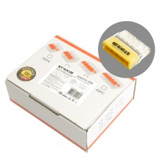 Клемма монтажная 5-проводная STEKKER  для 1-жильного проводника, LD2273-205. Упаковка (100 шт) 32391 Клемма монтажная 5-проводная STEKKER  для 1-жильного проводника, LD2273-205. Упаковка (100 шт) 32391