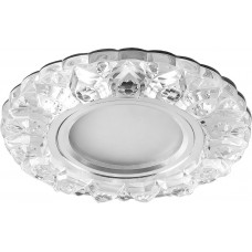 Светильник встраиваемый с белой LED подсветкой Feron CD908 потолочный MR16 G5.3 прозрачный Светильник встраиваемый с белой LED подсветкой Feron CD908 потолочный MR16 G5.3 прозрачный