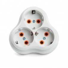 Разветвитель сетевой 3-местный с/з STEKKER ADP16-23-21, 250V, 16A, ABS пластик, белый 49165 Разветвитель сетевой 3-местный с/з STEKKER ADP16-23-21, 250V, 16A, ABS пластик, белый 49165