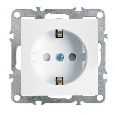 Розетка 1-местная c/з (механизм), STEKKER, PST16-9110-01, 250В, 16А с защитной шторкой, серия Эрна, белый 39317 Розетка 1-местная c/з (механизм), STEKKER, PST16-9110-01, 250В, 16А с защитной шторкой, серия Эрна, белый 39317