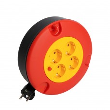 Удлинитель-рулетка STD06-40-30 Standart 4 розетки с/з ПВС 3*1, черный, 16А, IP20, 5м STEKKER 50178 Удлинитель-рулетка STD06-40-30 Standart 4 розетки с/з ПВС 3*1, черный, 16А, IP20, 5м STEKKER 50178