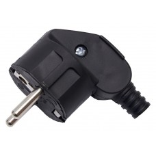 Вилка угловая с/з STEKKER, PPG16-41-202, пластик, 250В, 16A, IP20, черный 39138 Вилка угловая с/з STEKKER, PPG16-41-202, пластик, 250В, 16A, IP20, черный 39138