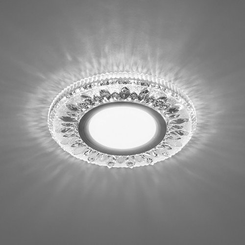 Светильник встраиваемый с белой LED подсветкой Feron CD903 потолочный MR16 G5.3 белый