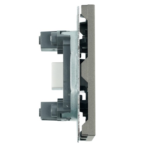 Розетка HDMI 2.0 Type A (механизм), STEKKER, серия Эмили, RST00-5118-09, антрацит, soft touch 50168 Розетка HDMI 2.0 Type A (механизм), STEKKER, серия Эмили, RST00-5118-09, антрацит, soft touch 50168