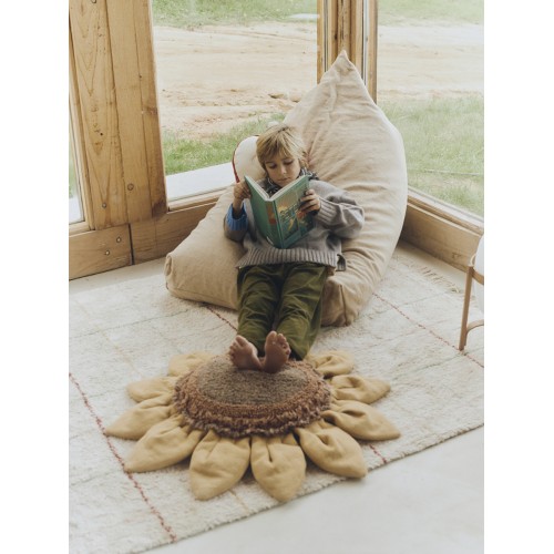 Круглая интерьерная подушка Подсолнух 90*90 Круглая интерьерная подушка Подсолнух 90*90