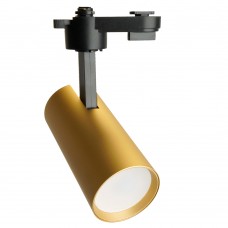 Светильник Feron AL195 трековый однофазный на шинопровод под лампу GU10, золото 48716 Светильник Feron AL195 трековый однофазный на шинопровод под лампу GU10, золото 48716