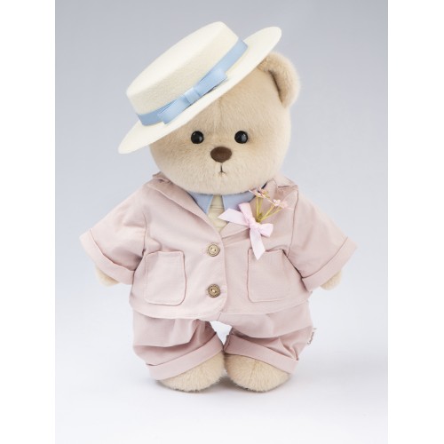 Авторская мягкая игрушка Lina Медведь молочный Сладкая парочка в костюме M (±30 см) Авторская мягкая игрушка Lina Медведь молочный Сладкая парочка в костюме M (±30 см)