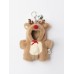Авторская мягкая игрушка Lina Медведь молочный в костюмчике Олень брелок XS (±15 см) Авторская мягкая игрушка Lina Медведь молочный в костюмчике Олень брелок XS (±15 см)