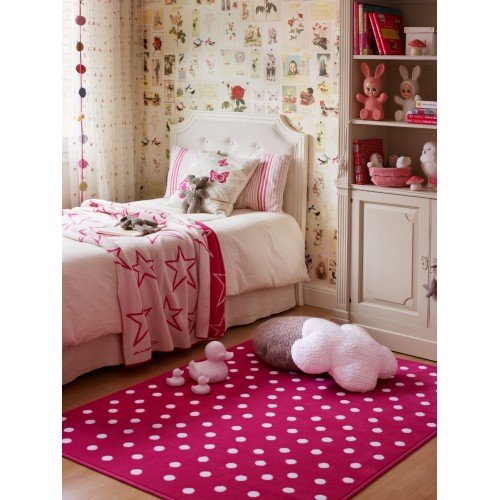 Ковер Lorena Canals акриловый Горошек Dots Fuchsia (розовый) 120*160