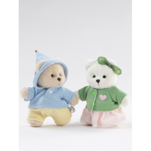 Авторская мягкая игрушка Lina Медведь Эверест молочный с костюмом-брелком XS (±15 см) Авторская мягкая игрушка Lina Медведь Эверест молочный с костюмом-брелком XS (±15 см)