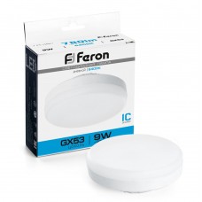 Лампа светодиодная Feron LB-452 GX53 9W 175-265V 6400K 25867 Лампа светодиодная Feron LB-452 GX53 9W 175-265V 6400K 25867