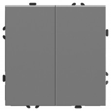 Переключатель перекрестный 2-клавишный (механизм), STEKKER, 250В, 10А, серия Эмили, RSW10-5111-10, платиново-серый, soft touch 50166