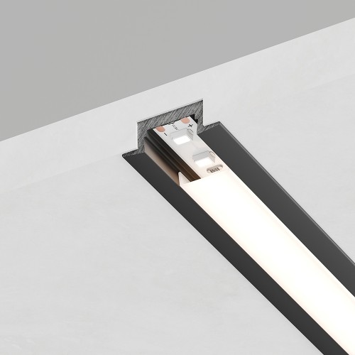 Профиль алюминиевый встраиваемый, серебро, CAB251 FERON 52089 Профиль алюминиевый встраиваемый, серебро, CAB251 FERON 52089