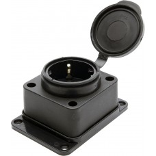 Розетка настенная 1-местная с/з STEKKER, RST16-31-44, каучук, 250В, 16А, IP44, черный 39018 Розетка настенная 1-местная с/з STEKKER, RST16-31-44, каучук, 250В, 16А, IP44, черный 39018