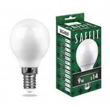 Лампа светодиодная SAFFIT SBG4509 Шарик E14 9W 230V 2700K 55080 Лампа светодиодная SAFFIT SBG4509 Шарик E14 9W 230V 2700K 55080