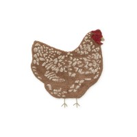 Хлопковый ковер Курочка 110*100