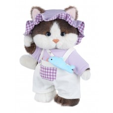 Авторская мягкая игрушка Lina Кошечка Фасолечка в одежке размер M (±30 см) Авторская мягкая игрушка Lina Кошечка Фасолечка в одежке размер M (±30 см)