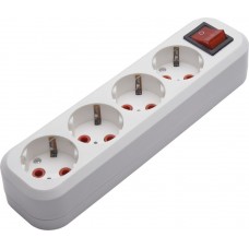 Розетка переносная разборная 4-местная с/з STEKKER, PST16-410-20, с выключателем, 250В, 16A, IP20, белый 39015 Розетка переносная разборная 4-местная с/з STEKKER, PST16-410-20, с выключателем, 250В, 16A, IP20, белый 39015