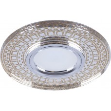 Светильник встраиваемый с LED подсветкой Feron CD981 потолочный MR16 G5.3 прозрачный, золото 32438 Светильник встраиваемый с LED подсветкой Feron CD981 потолочный MR16 G5.3 прозрачный, золото 32438