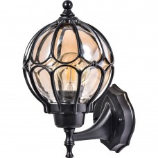 Светильник садово-парковый Feron PL3701  круглый на стену вверх 60W 230V E27, черный 06340 Светильник садово-парковый Feron PL3701  круглый на стену вверх 60W 230V E27, черный 06340