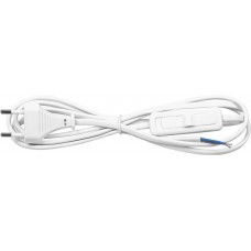 Сетевой шнур с выключателем, 230V 1,9м белый, KF-HK-1 FERON 23048 Сетевой шнур с выключателем, 230V 1,9м белый, KF-HK-1 FERON 23048