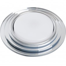 Светильник встраиваемый с белой LED подсветкой Feron CD5024 потолочный GX53 без лампы, матовый 40524 Светильник встраиваемый с белой LED подсветкой Feron CD5024 потолочный GX53 без лампы, матовый 40524