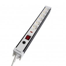 Сетевой фильтр 6-местный с/з STEKKER 3x1мм2, 3 м, 250В, 16А, серия Techno, HM22-61-03, белый 50151 Сетевой фильтр 6-местный с/з STEKKER 3x1мм2, 3 м, 250В, 16А, серия Techno, HM22-61-03, белый 50151