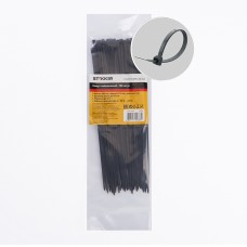 Хомут нейлоновый STEKKER NYCT25-200 2,5x200 мм, d пучка max 50 мм, нагрузка 8 кг, белый, упаковка 100 шт 32776