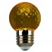 Лампа светодиодная Feron LB-385 Шарик желтый прозрачный E27 1W 230V 52161