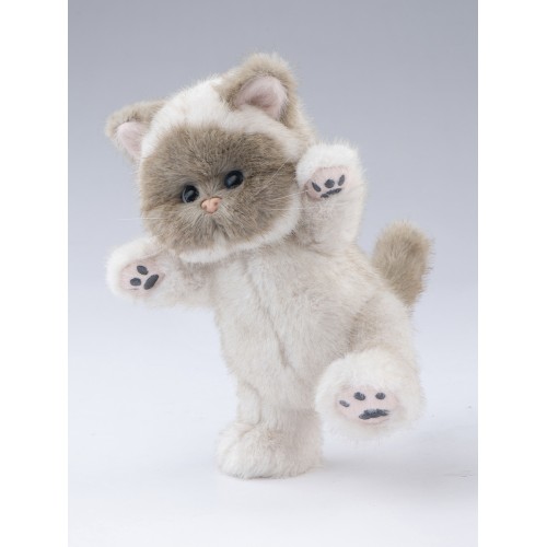 Авторская мягкая игрушка Lina Кошка Сиамская белая S (±20 см) Авторская мягкая игрушка Lina Кошка Сиамская белая S (±20 см)