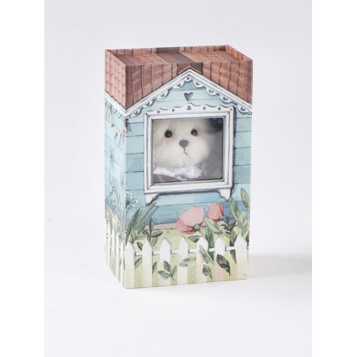 Авторская мягкая игрушка Lina Медведь белый в Костюме Красная шапочка брелок XS (±15 см) Авторская мягкая игрушка Lina Медведь белый в Костюме Красная шапочка брелок XS (±15 см)