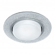 Светильник встраиваемый с белой LED подсветкой Feron CD4046 потолочный GX53 без лампы, прозрачный, хром Светильник встраиваемый с белой LED подсветкой Feron CD4046 потолочный GX53 без лампы, прозрачный, хром