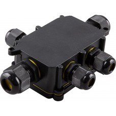 Коробка распределительная FERON LD525 водонепроницаемая на 5 выходов, 450V, 140х100х36, черный 32248 Коробка распределительная FERON LD525 водонепроницаемая на 5 выходов, 450V, 140х100х36, черный 32248