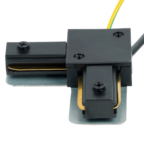 Коннектор угловой однофазный для шинопровода с проводом, черный, LD1021C FERON 52154 Коннектор угловой однофазный для шинопровода с проводом, черный, LD1021C FERON 52154