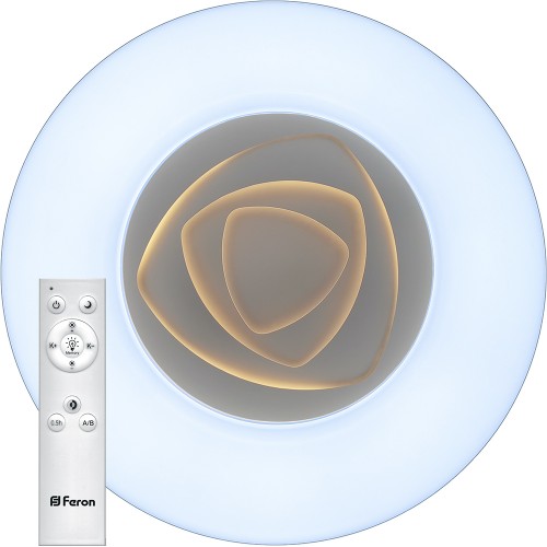 Светодиодный управляемый светильник накладной Feron AL5500 ROSE тарелка 80W 3000К-6500K