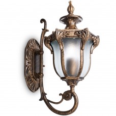 Светильник садово-парковый Feron PL4041 шестигранный на стену вверх 60W 230V E27, черное золото 11421 Светильник садово-парковый Feron PL4041 шестигранный на стену вверх 60W 230V E27, черное золото 11421