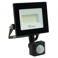 Светодиодный прожектор Feron с датчиком  LL-906 IP44 20W 6400K 29556 Светодиодный прожектор Feron с датчиком  LL-906 IP44 20W 6400K 29556