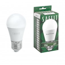 Лампа светодиодная SAFFIT SBG4515 Шарик E27 15W 230V 2700K 55212 Лампа светодиодная SAFFIT SBG4515 Шарик E27 15W 230V 2700K 55212