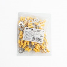 Наконечник кольцевой изолированный НКИ 6-8, LD403-608 (упаковка 100 шт) STEKKER 39423 Наконечник кольцевой изолированный НКИ 6-8, LD403-608 (упаковка 100 шт) STEKKER 39423